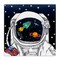 Stupell Industries Astronaut Space Suit Galaxy Canvas Wall Art